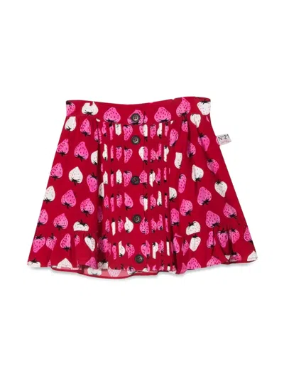 N°21 Mini Skirt For Kids In Red