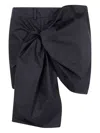 N°21 N21 Mini Skirt With Bow In Blue
