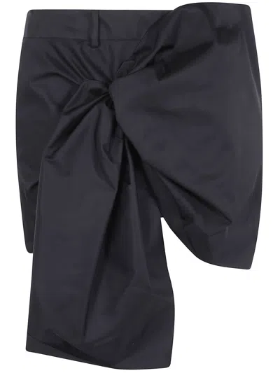 N°21 Mini Skirt With Bow Clothing In Blue
