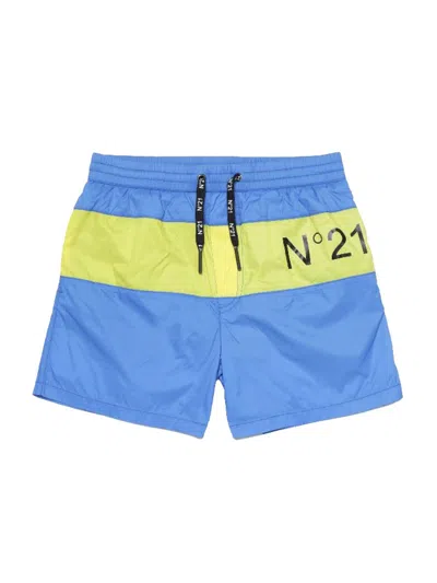 N°21 Mini Stylish Swim Costume For Boys In Baby Blue