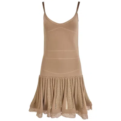 Pre-owned N°21 No.21 Alessandro Dell'acqua Light Mauve Pink Knit Spaghetti Strap Summer Dress