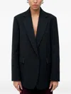 N°21 Notched-lapel Blazer In Black