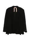 N°21 Notched Lapel Blazer In Black