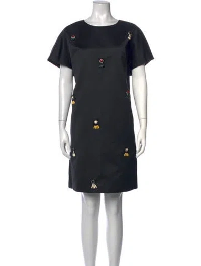 Pre-owned N°21 Nylon Mini Dress In Black