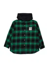 N°21 Overshirt In Flanella A Quadri In Green