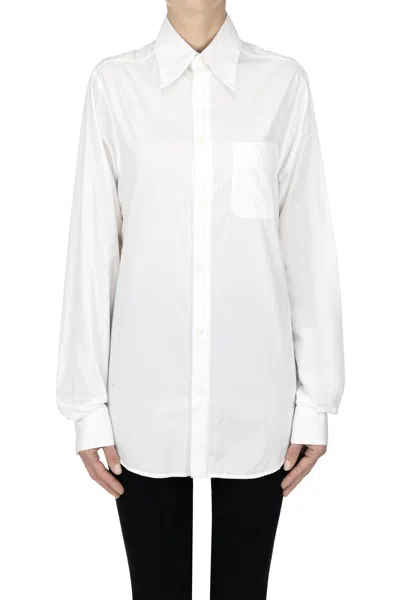 N°21 Oversized Cotton Shirt In White