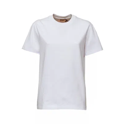 N°21 Oversized White Heavy Cotton Jersey T-shirt In Gray