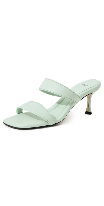 N°21 Padded Mules In Nappa Lattementa