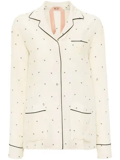 N°21 PALM TREE-PRINT SHIRT