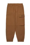 N°21 Pantaloni Jogger In Felpa Con Maxi Tasca In Brown