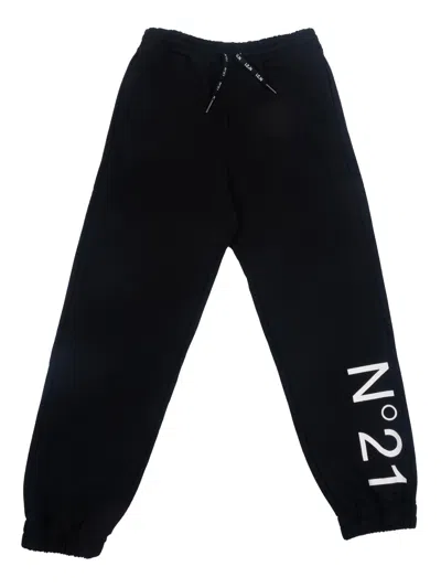 N°21 Kids' Pants In Black