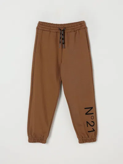 N°21 PANTS N° 21 KIDS COLOR CAMEL,H24137042