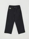 N°21 Logo-embroidered Jeans In Black