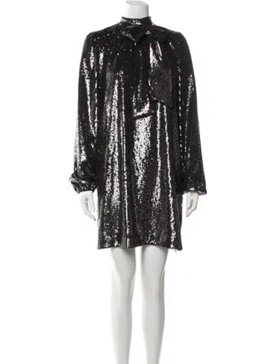 Pre-owned N°21 Patterned Mini Dress W/ Tags In Black