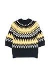 N°21 Patterned Round-neck Sweater In Multi