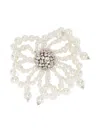 N°21 Pearl Crystal Brooch In Metallic