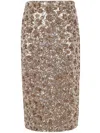 N°21 Pencil Skirt Clothing In Gold