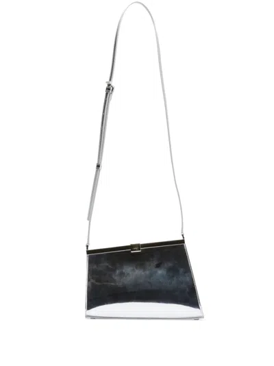 N°21 Petite Jeanne Metallic Shoulder Bag In Silver