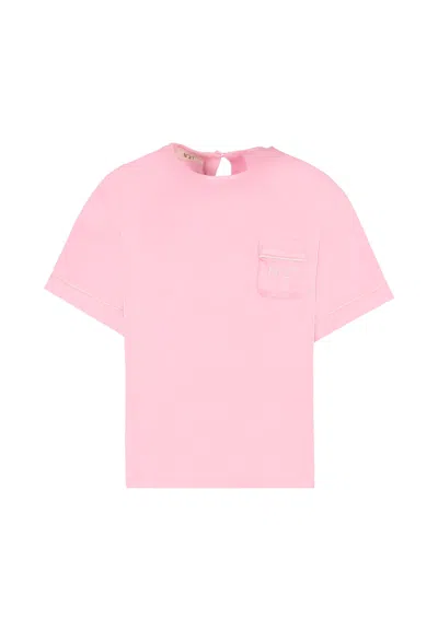N°21 Kids' Pink Shirt For Girl With Logo