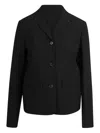 N°21 Pinstripe Pocket Jacket In Black
