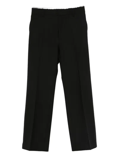 N°21 Pinstripe Trousers In Black