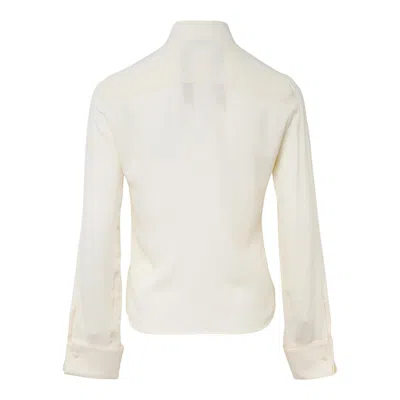 N°21 Pintucks Long Sleeve Blouse In Neutral