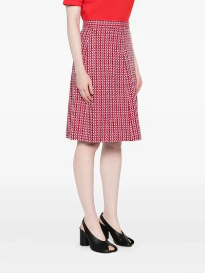 N°21 Pleated Mini Skirt In White