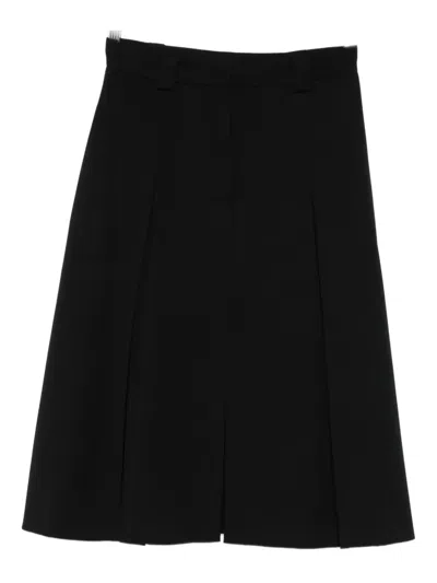 N°21 Pleated Skirt In Black