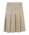 N°21 Embellished Pleated Skirt In Black