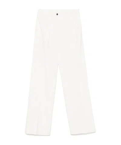 N°21 Pleated Trousers In White