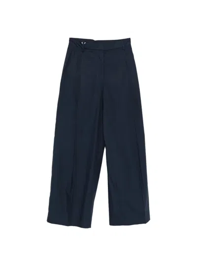 N°21 Pleated Trousers In Blue