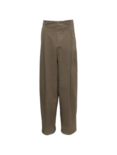 N°21 Pleated Trousers In Brown