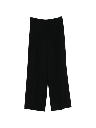 N°21 Pleated Wide-leg Trousers In Black