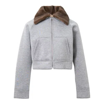 N°21 Plush Jacket In Gray