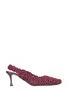 N°21 Pointed Toe Slingback Pump In Purple
