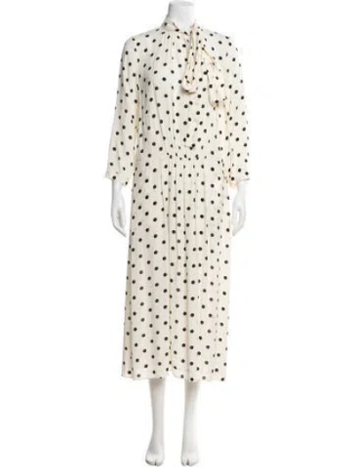Pre-owned N°21 Polka Dot Print Long Dress W/ Tags In Multi