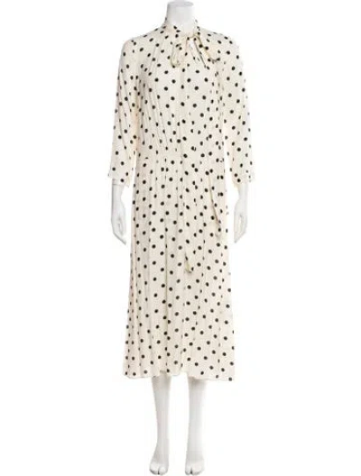 Pre-owned N°21 Polka Dot Print Long Dress W/ Tags In Multi