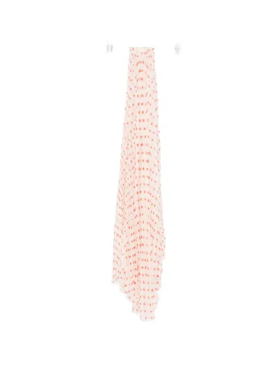 N°21 Polka Dot Scarf In Pink