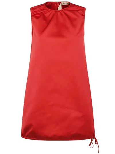 N°21 Polyester Dress Clothing In Red