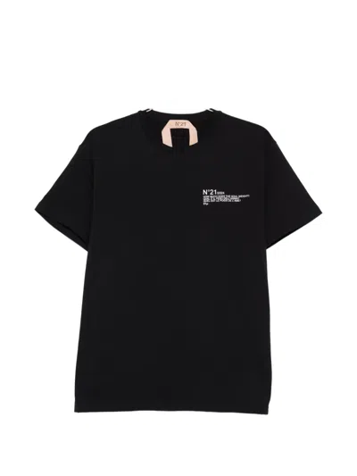 N°21 Printed T-shirt In Black