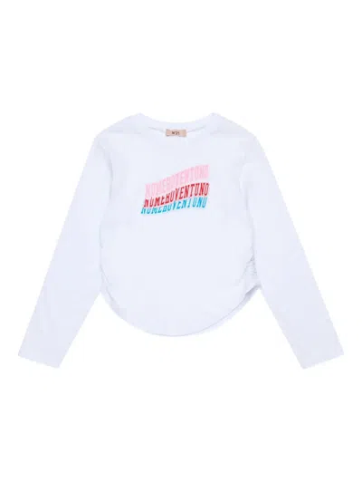 N°21 Kids' Printed T-shirt In White