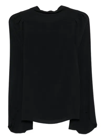 N°21 Puff-sleeve Top In Black