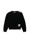 N°21 Decorative-button Jumper In Black