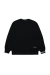 N°21 Pullover In Misto Lana Con Logo In Black