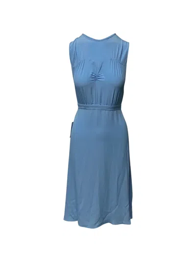 Pre-owned N°21 Ribbon Midi Dress In Blue