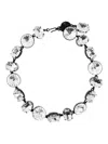 N°21 Round-shaped Stones Necklace In Metallic