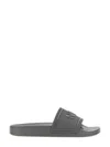 N°21 Rubber Slide With Logo In Gray