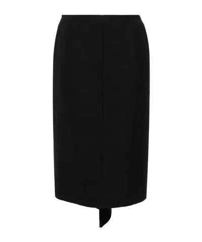 N°21 Ruffle-detail Pencil Skirt