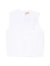 N°21 Ruffled Sleeveless Blouse In Multi