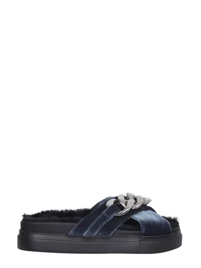 N°21 SANDALS WITH PLUSH VELVET